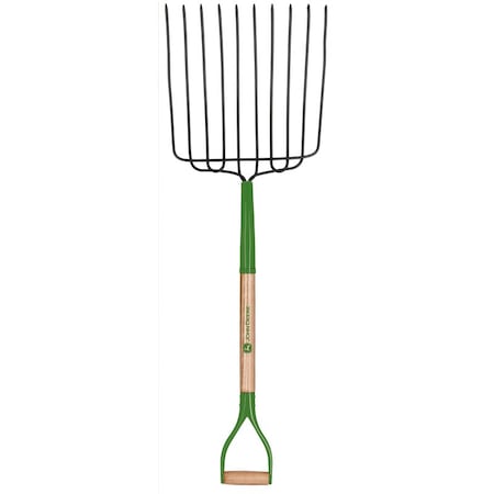 John Deere 10 Tine Steel Ensilage Fork 30 in. Wood Handle BPJ-10-JD